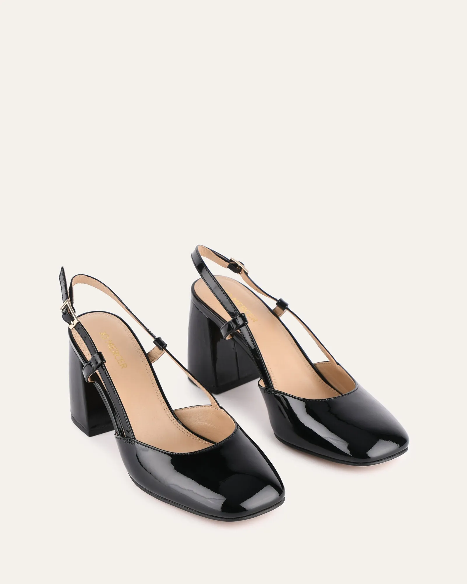 GLORIA HIGH HEELS BLACK PATENT