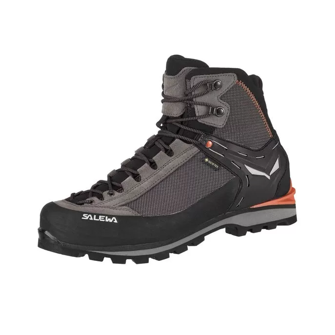 HIKING SHOES CROW GORETEX Man Wallnut Fluo Orange