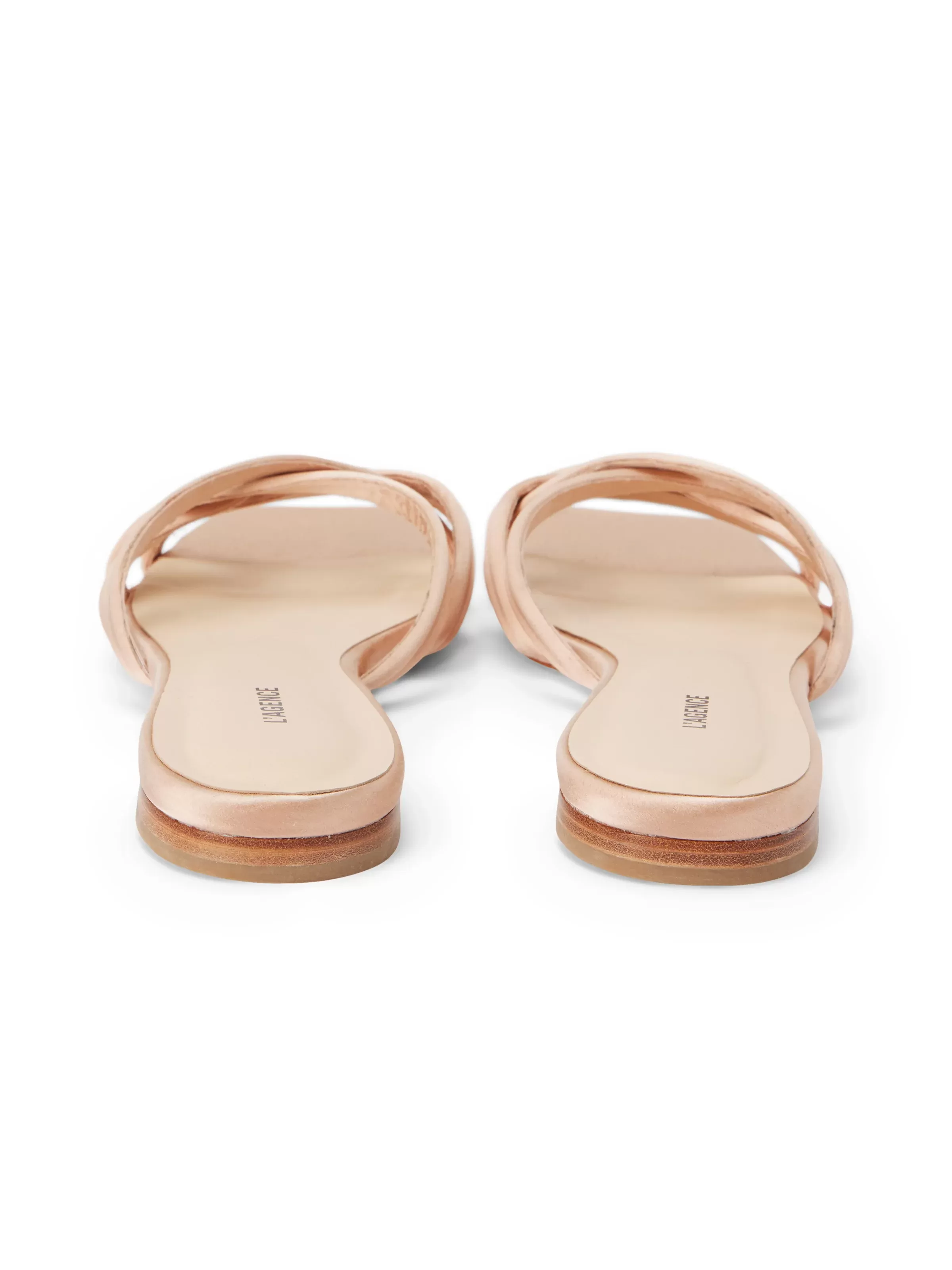 LA1301 L'Agence Abelle Satin Flat Sandal