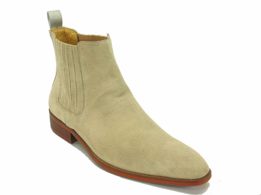 Leather Suede Chelsea Boots