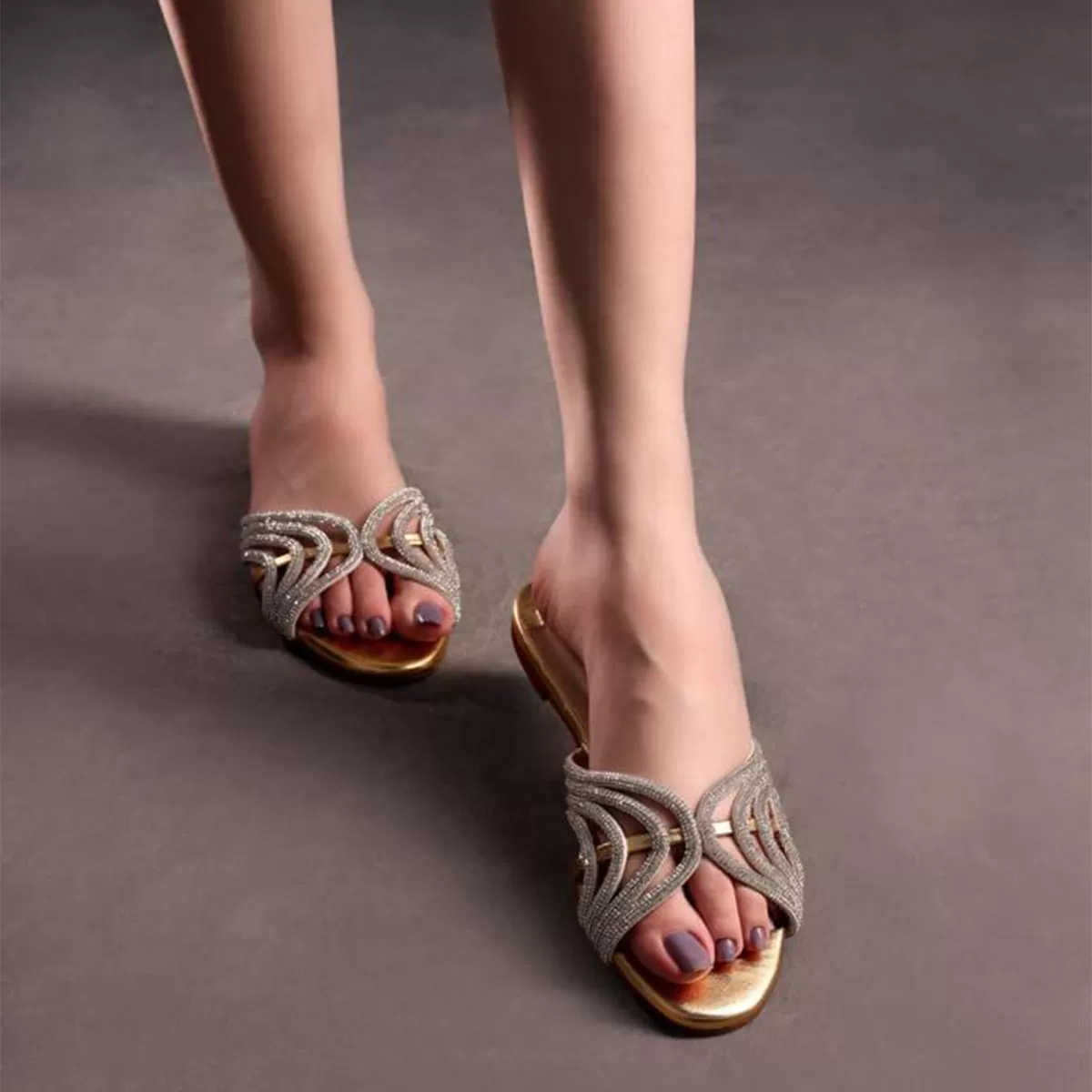 Leena Flats - Gold