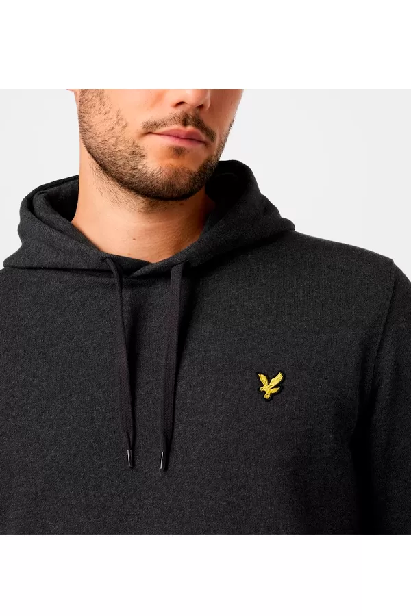 Lyle & Scott Logo Hoodie Charcoal