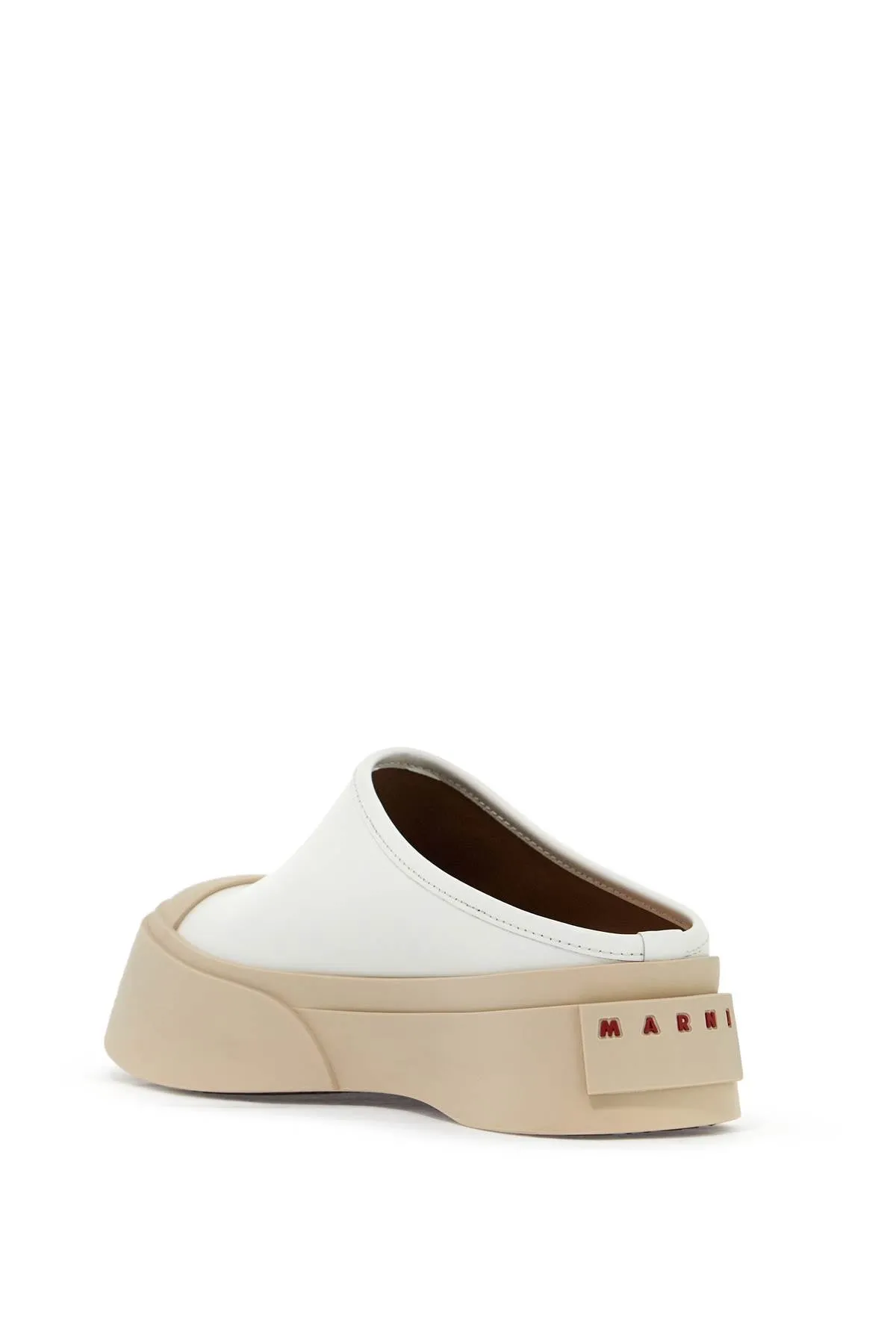 Marni Smooth Leather Pablo Clogs   White