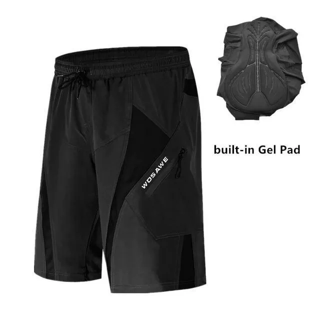 Men's Loose Cycling Shorts 3D Padded Outdoor Sports Dirt Resistance Breathable