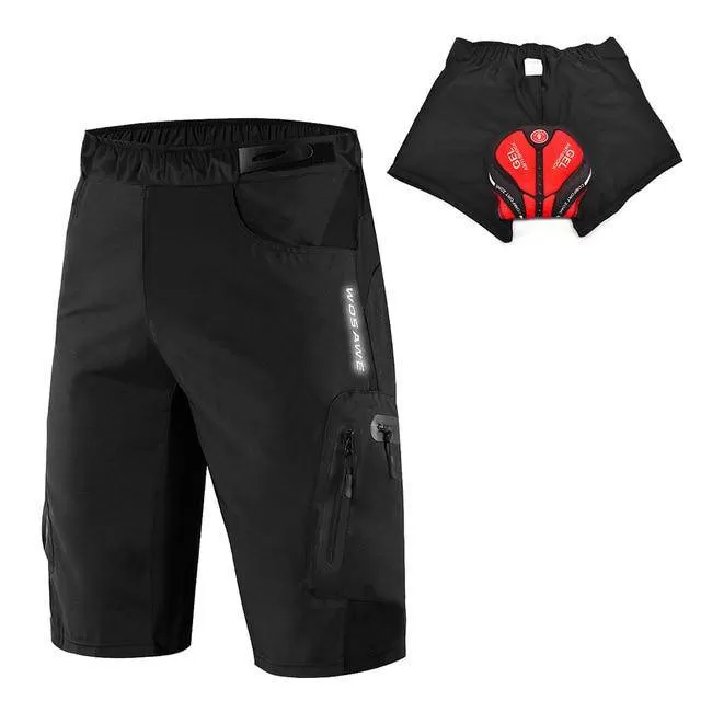 Men's Loose Cycling Shorts 3D Padded Outdoor Sports Dirt Resistance Breathable