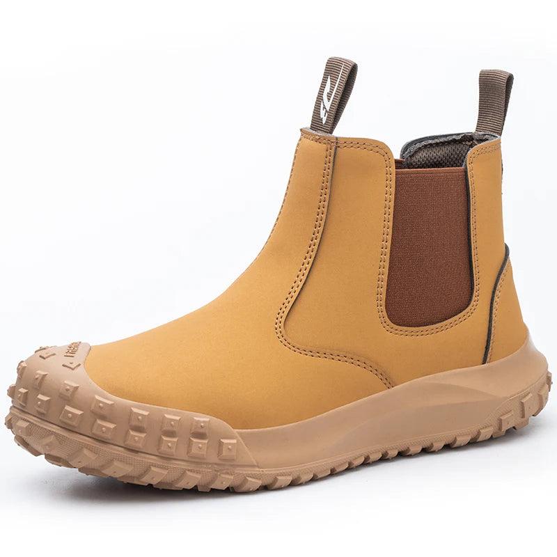 Men's Waterproof Safety Leather Boots: DCS357 Casual Shoes