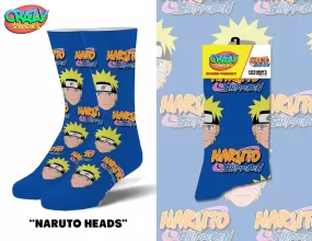 Naruto Heads - Mens Crew Folded