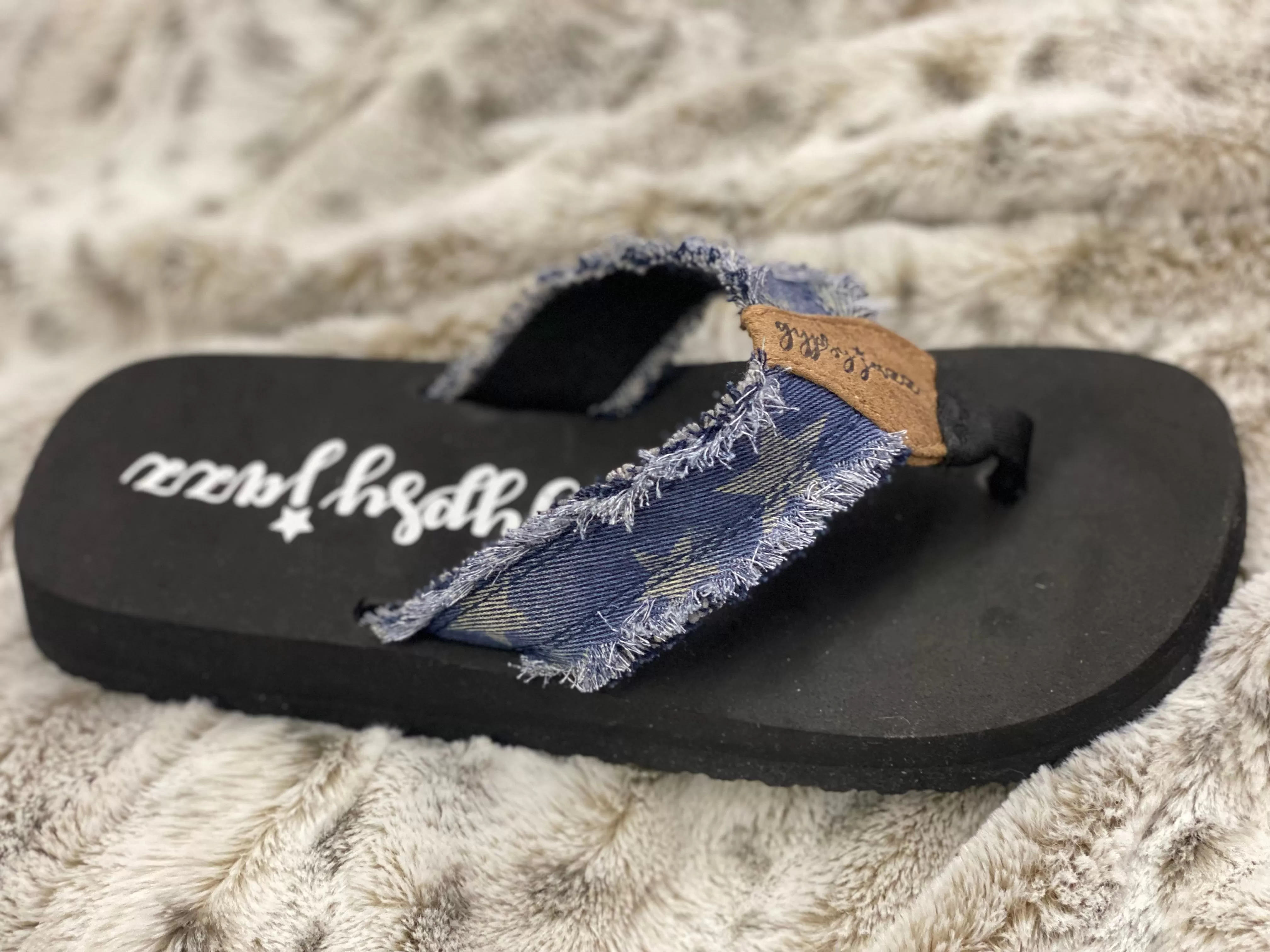 Navy Star Encore Flip Flop