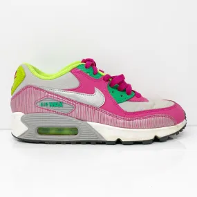 Nike Girls Air Max 90 345017-021 Pink Casual Shoes Sneakers Size 6Y