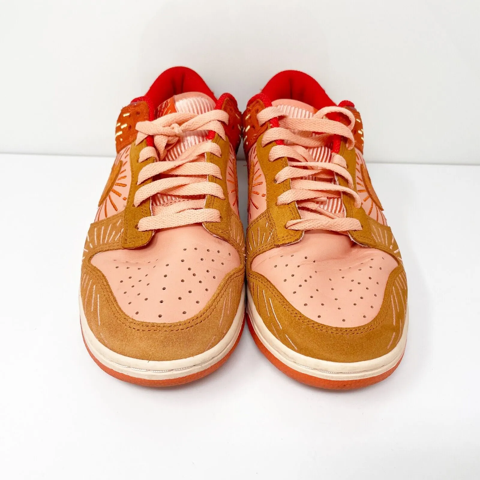 Nike Womens Dunk Low DO6723-801 Orange Casual Shoes Sneakers Size 9