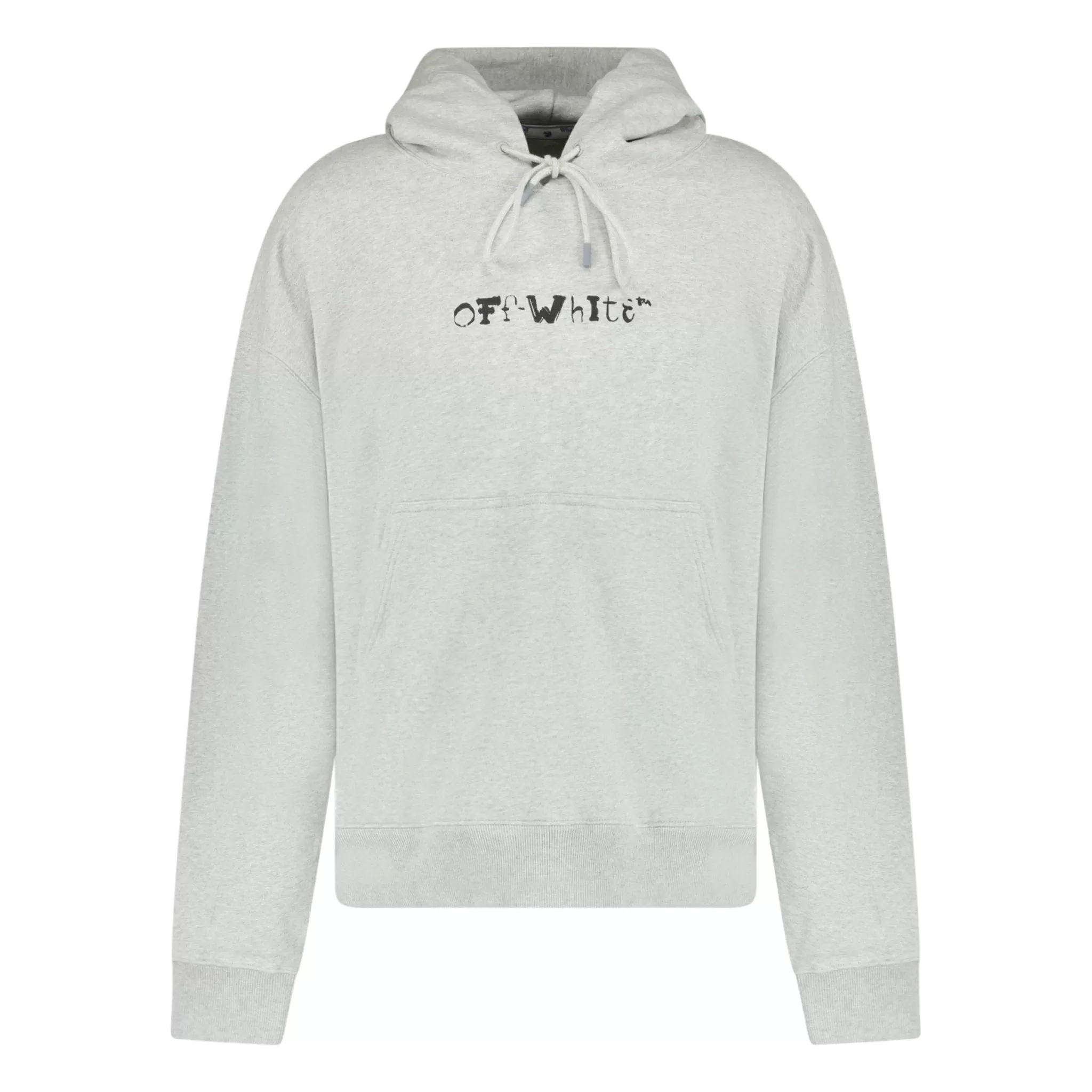 OFF WHITE FACES SKATE HOODIE GREY