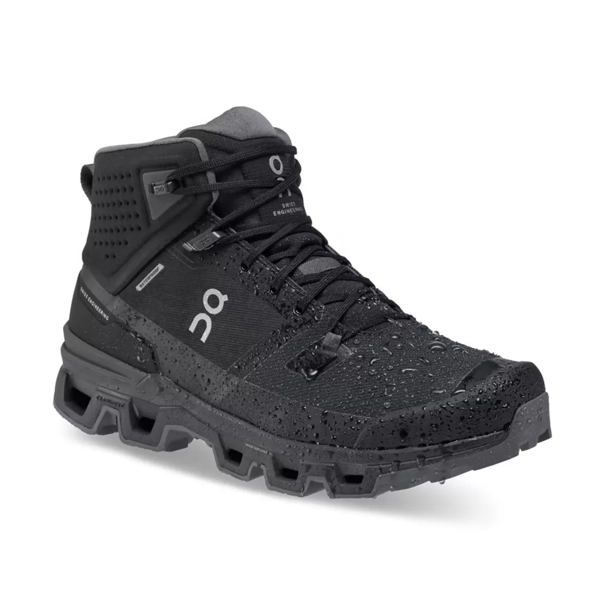 On Running - Cloudrock 2 Waterproof Hiking Boot in Black/Eclipse