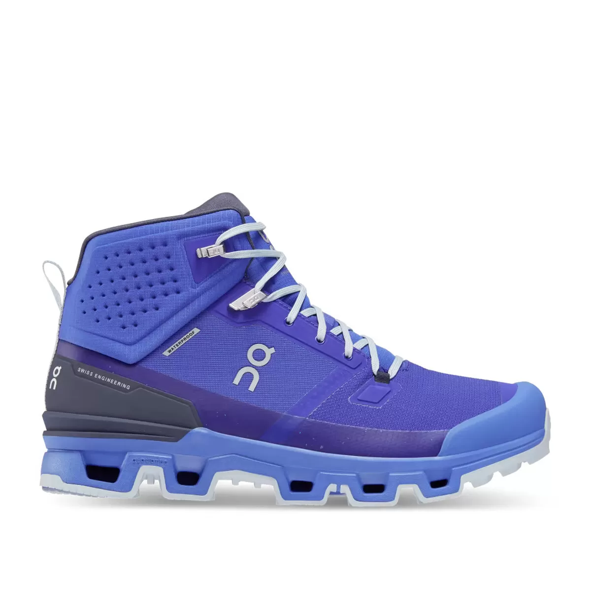 On Running - Cloudrock 2 Waterproof Hiking Boot in Indigo/Cobalt