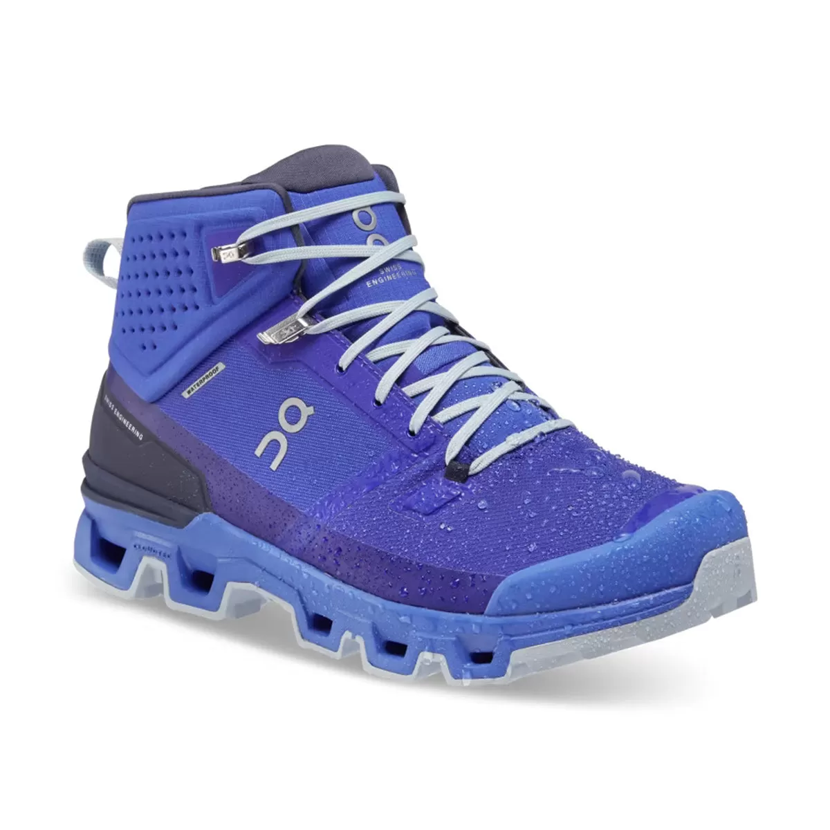 On Running - Cloudrock 2 Waterproof Hiking Boot in Indigo/Cobalt