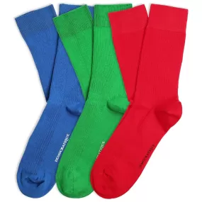 Originals Fine Rib 3-pair Popcolor Pack - Red, Green and Blue