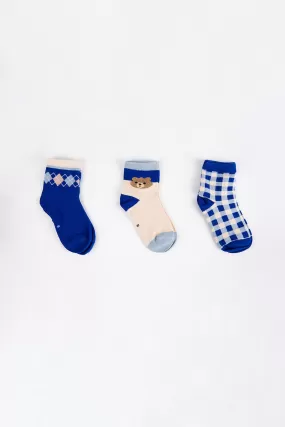 pair of 3 cute kids socks