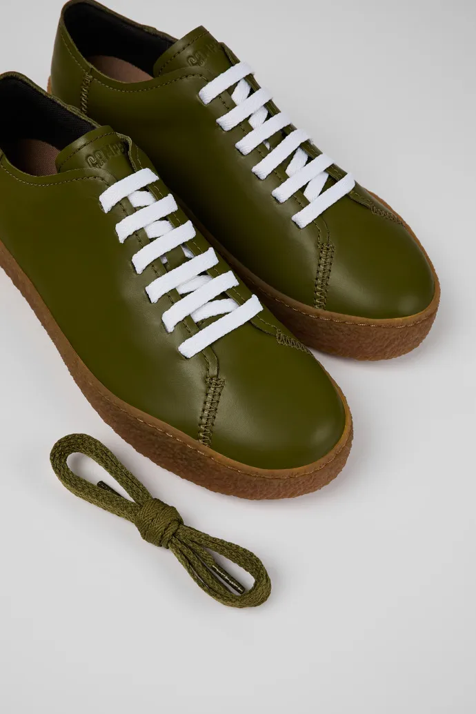 Peu Terreno Green Leather Sneaker for Men