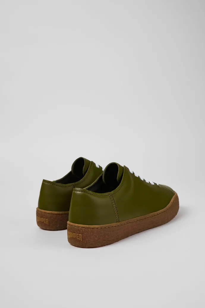 Peu Terreno Green Leather Sneaker for Men