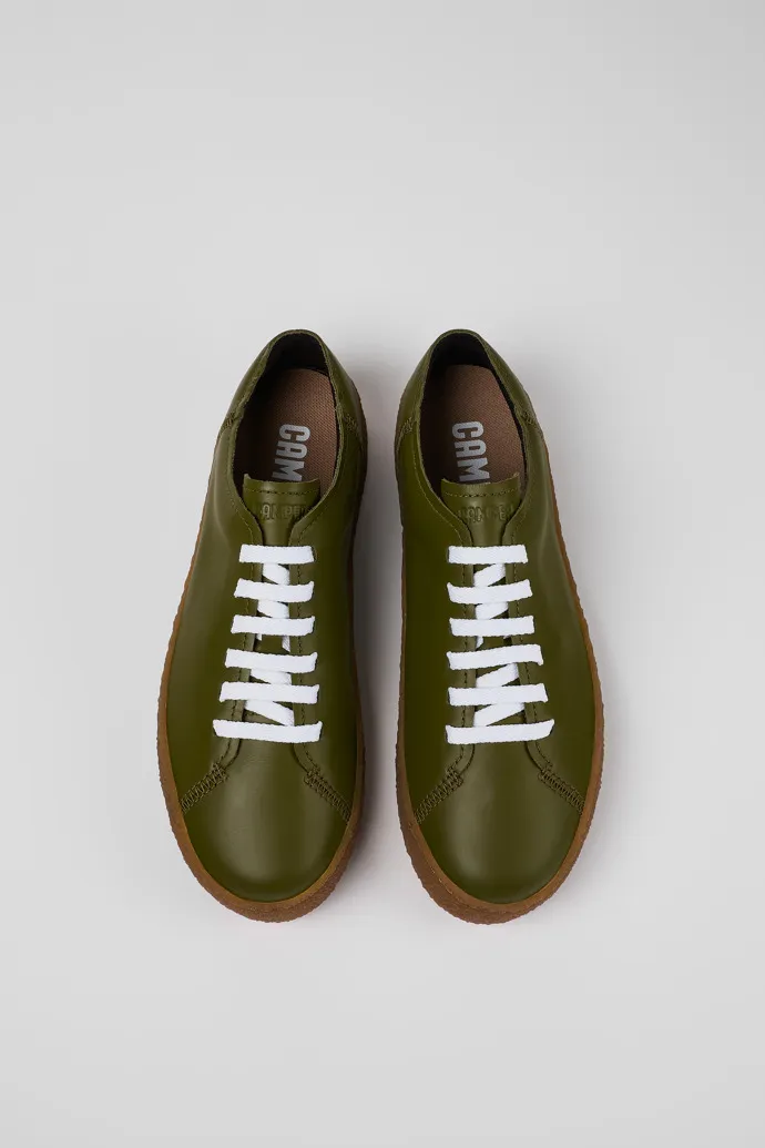 Peu Terreno Green Leather Sneaker for Men