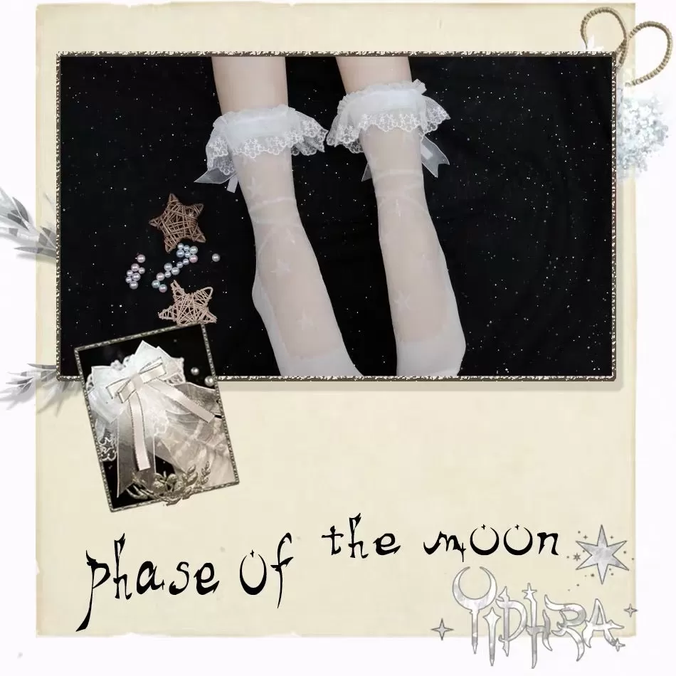 Phase of the moon Lolita socks