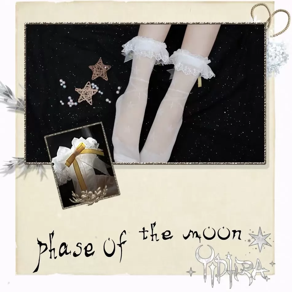 Phase of the moon Lolita socks