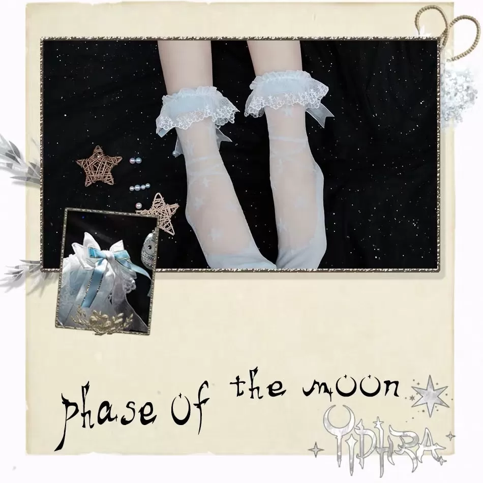 Phase of the moon Lolita socks