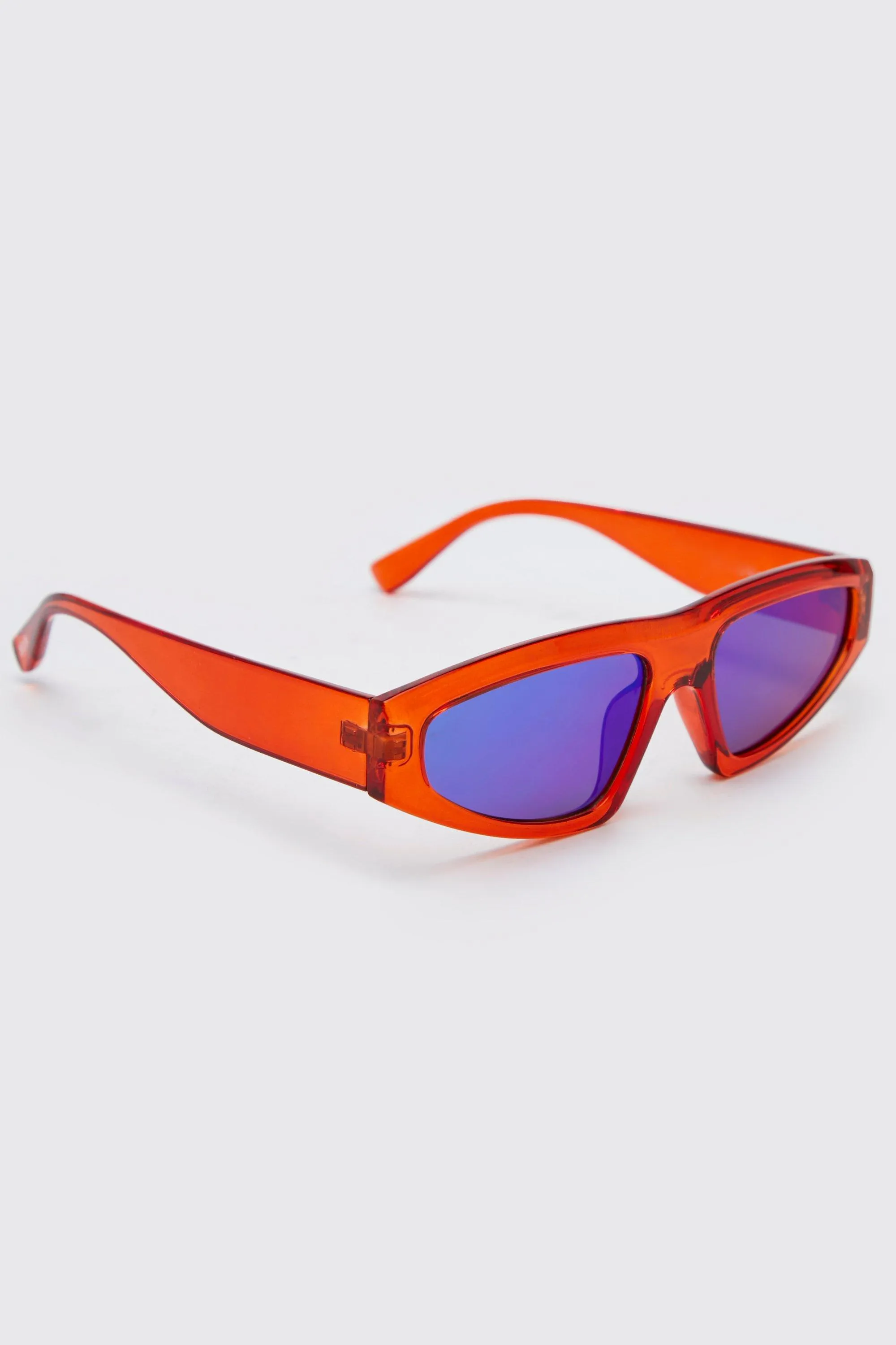 Plastic Angled Flat Top Sunglasses