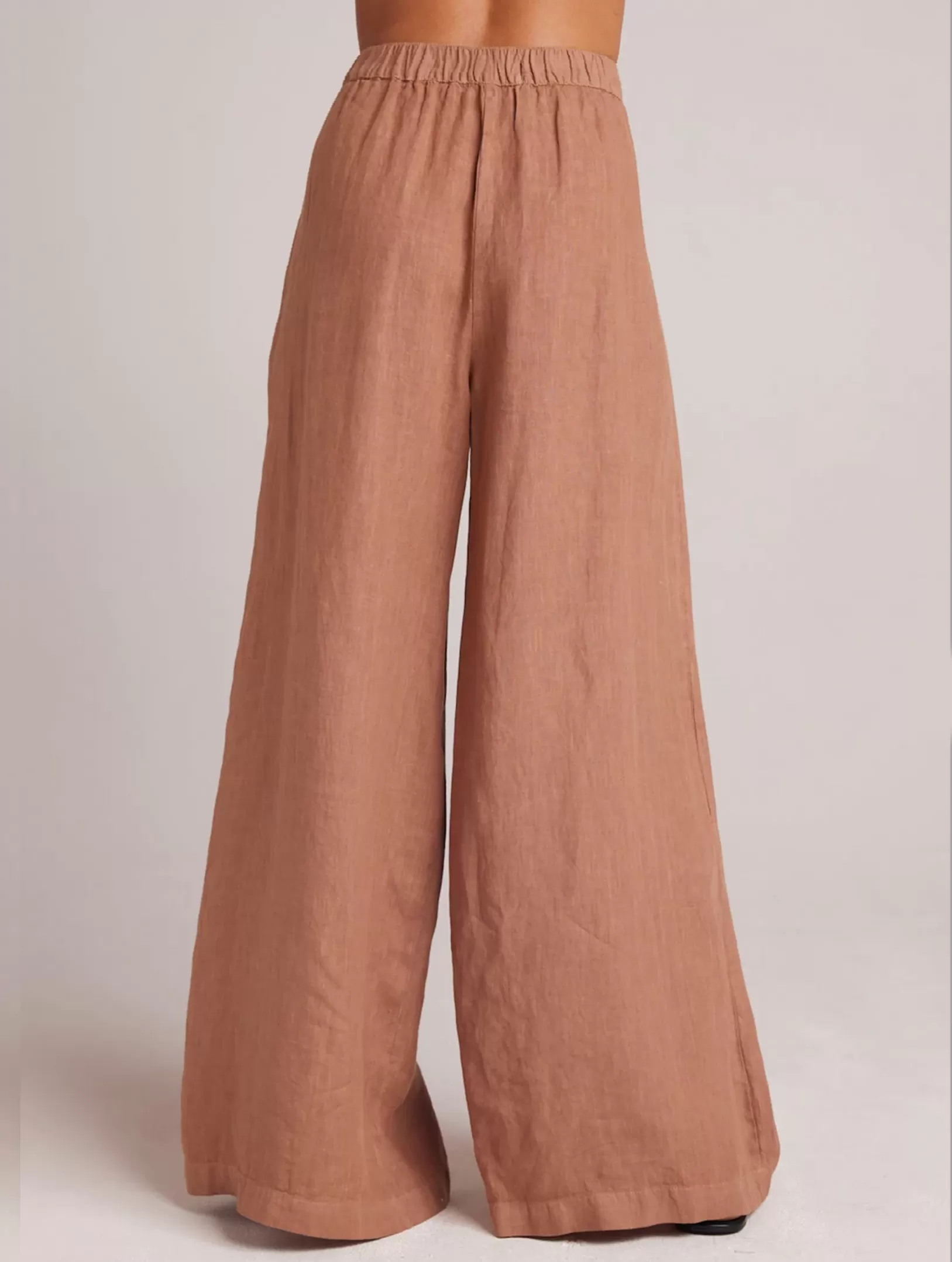 Pleat Palazzo Pant, Desert Brown