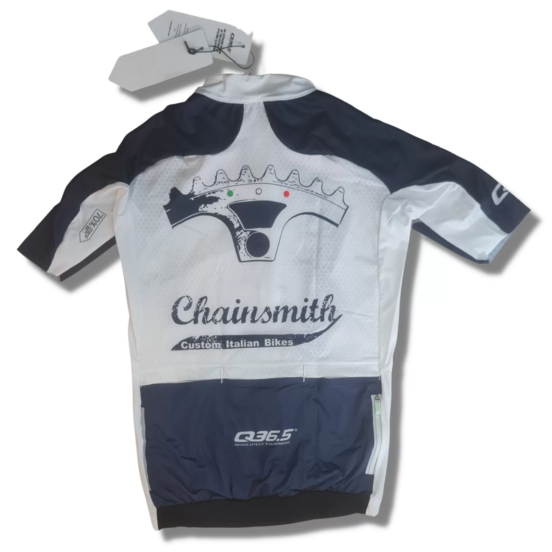 Q36.5 WOMENS JERSEY SHORT SLEEVE CHAINSMITH WHITE NAVY