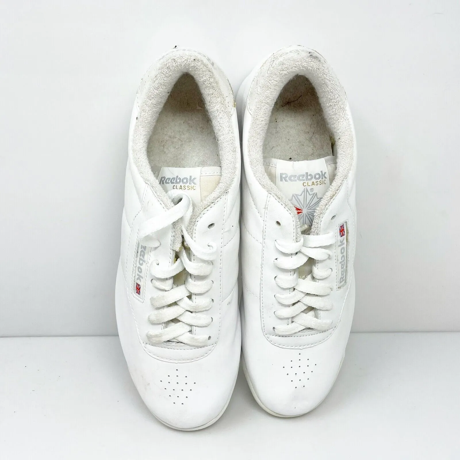 Reebok Womens Classic Princess 2-30500 White Casual Shoes Sneakers Size 8