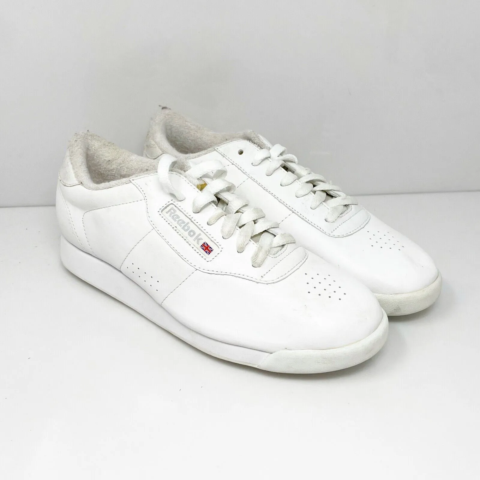 Reebok Womens Classic Princess 2-30500 White Casual Shoes Sneakers Size 8