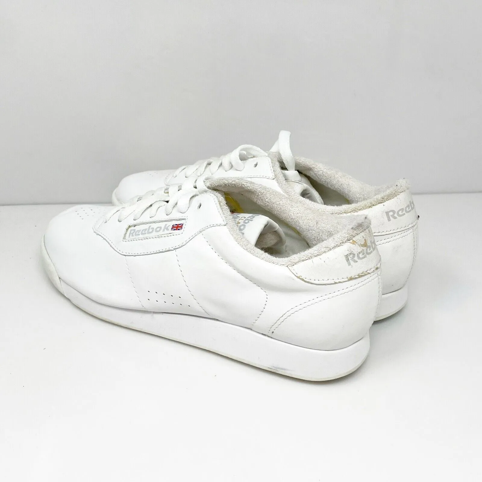 Reebok Womens Classic Princess 2-30500 White Casual Shoes Sneakers Size 8