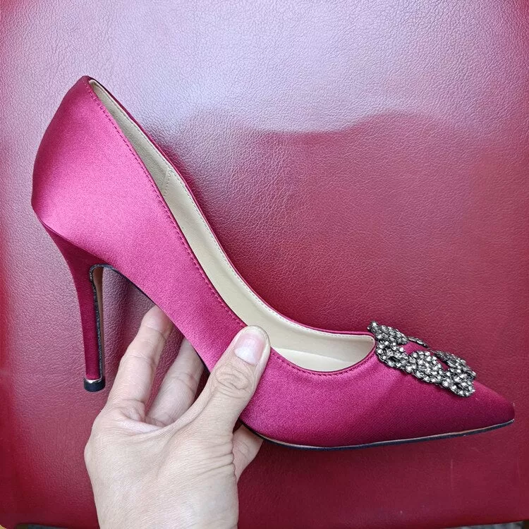 Rhinestones High Heels Pumps