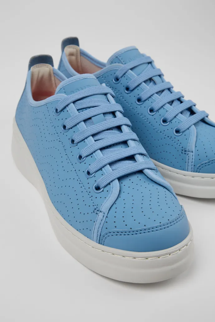 Runner Blue Leather Sneaker for Women