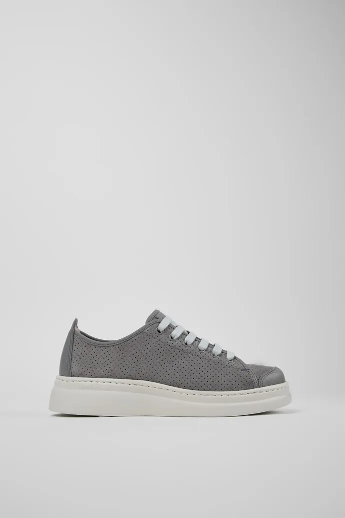 Runner Gray Nubuck/Leather Sneaker for Women