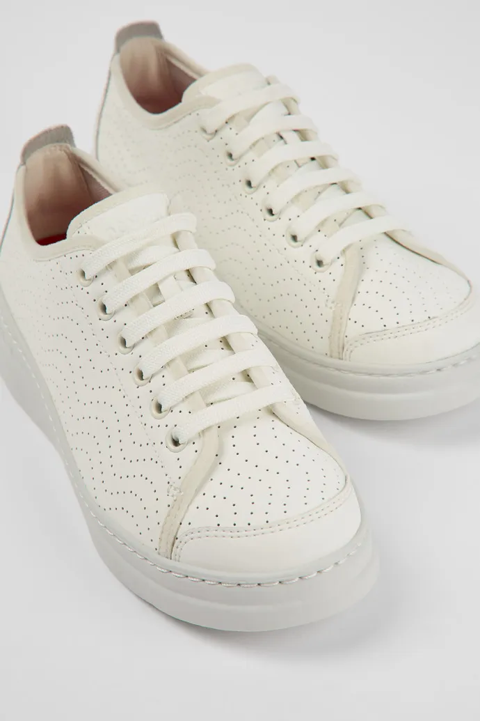 Runner White Leather Sneaker for Women