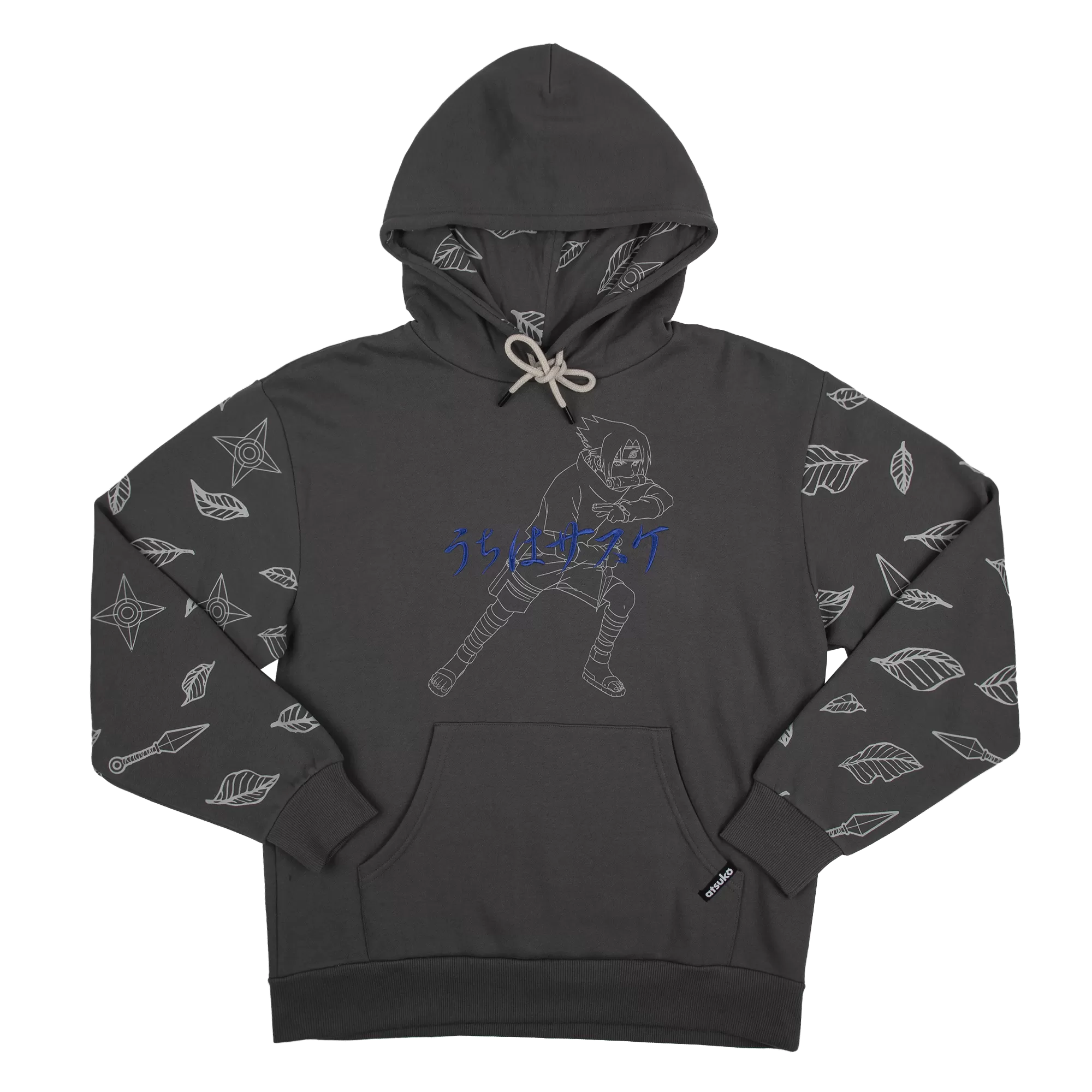 Sasuke Uchiha Grey Hoodie