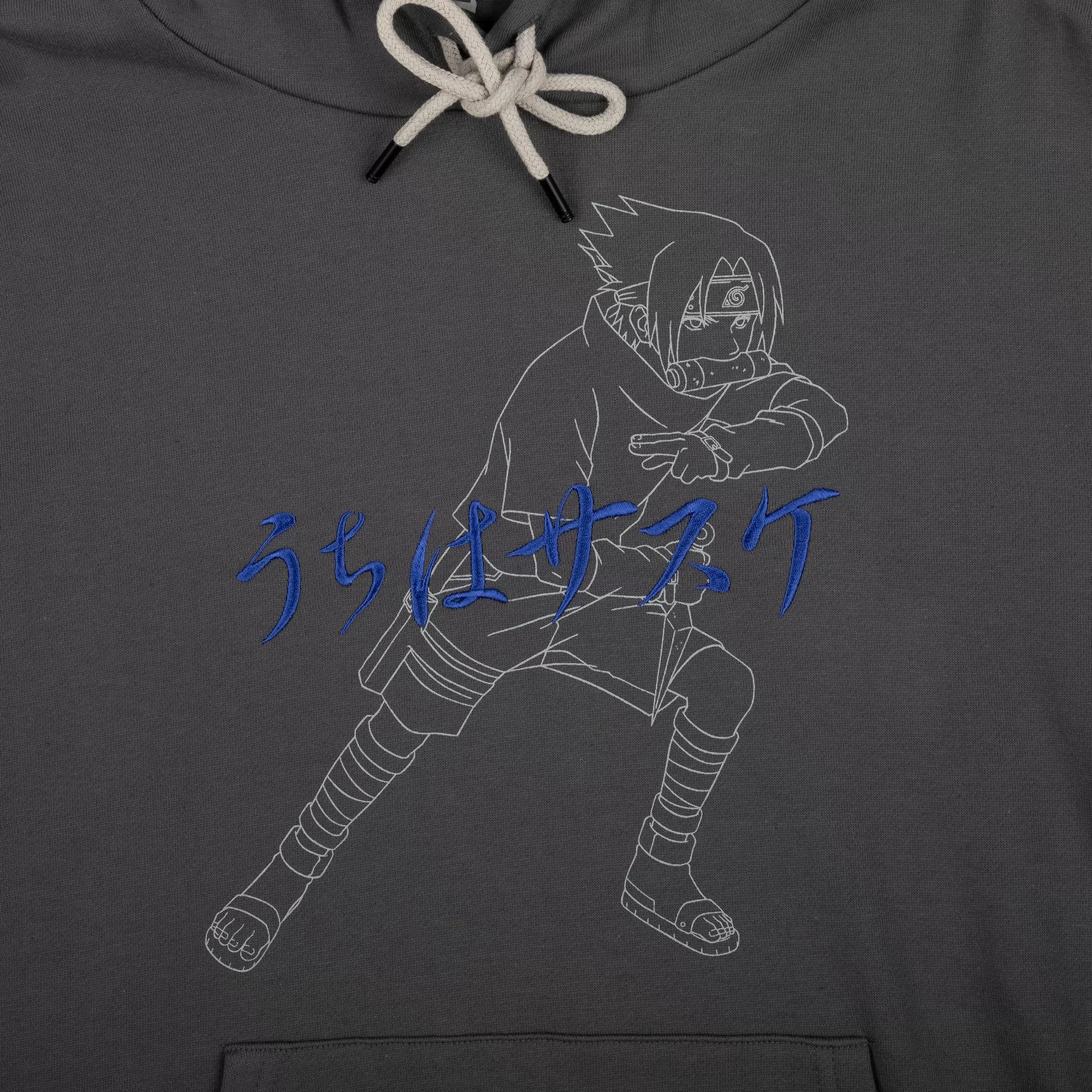 Sasuke Uchiha Grey Hoodie