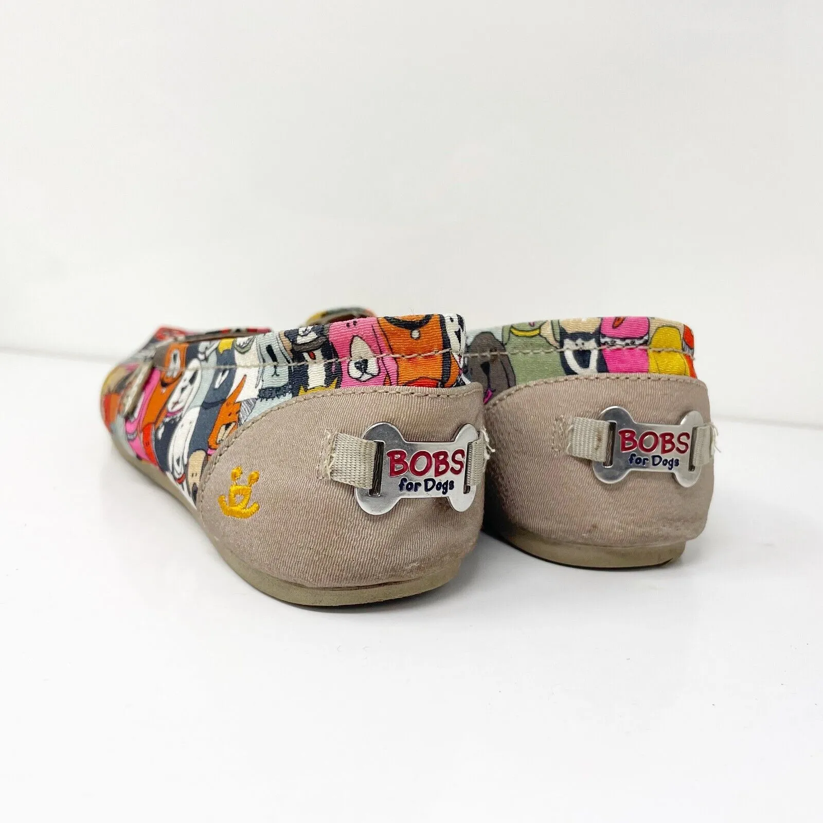 Skechers Womens Bobs Plush Wag Party 34389 Multicolor Casual Shoes Sneakers 7.5