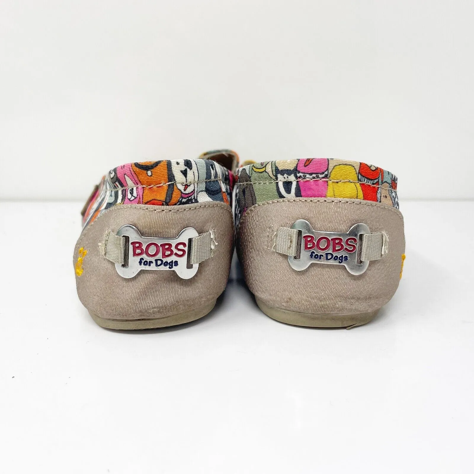 Skechers Womens Bobs Plush Wag Party 34389 Multicolor Casual Shoes Sneakers 7.5