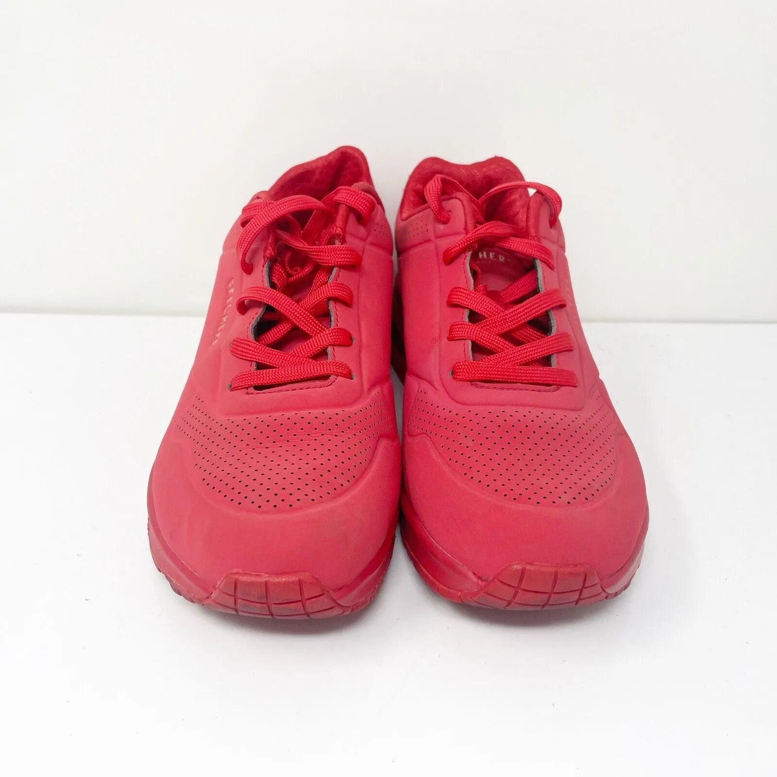 Skechers Womens Stand On Air SN 73690 Red Casual Shoes Sneakers Size 8