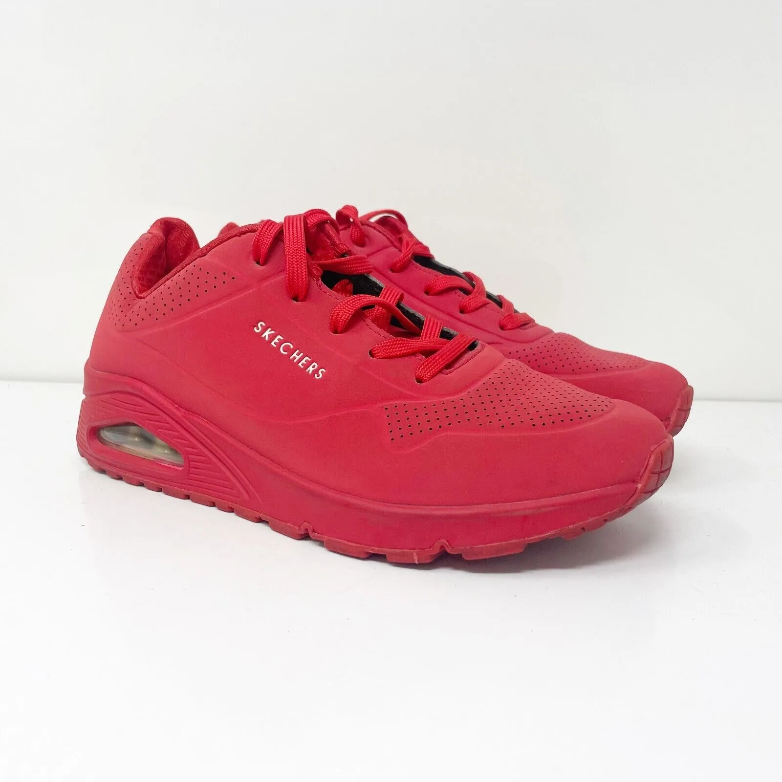 Skechers Womens Stand On Air SN 73690 Red Casual Shoes Sneakers Size 8