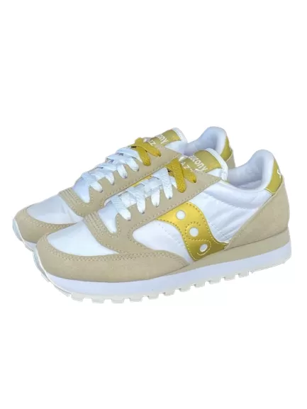 SNEAKERS DONNA BIANCHE/ORO JAZZ ORIGINAL S1044-611