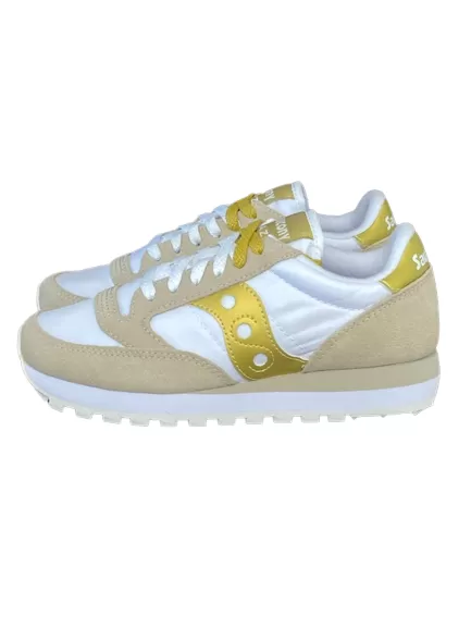 SNEAKERS DONNA BIANCHE/ORO JAZZ ORIGINAL S1044-611