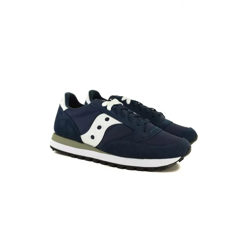 SNEAKERS DONNA JAZZ ORIGINALS IN PELLE E NYLON, BLU