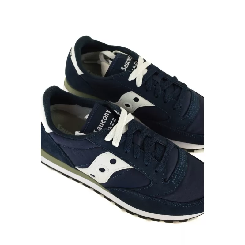 SNEAKERS DONNA JAZZ ORIGINALS IN PELLE E NYLON, BLU