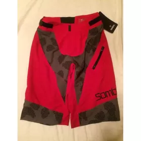 Sombrio Charger Shorts Mountain Bike Size Small Cycling Red *New with flaw*