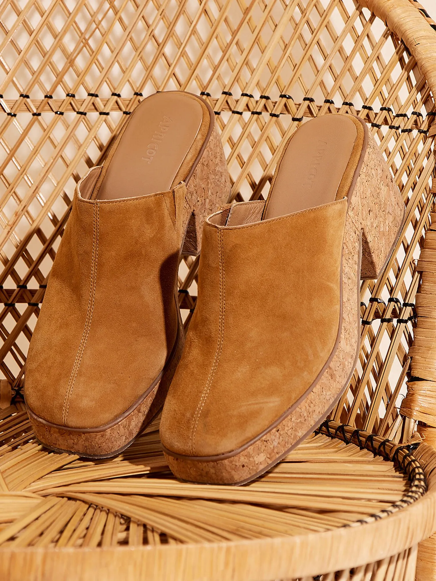 Suede Clogs | Apricot Clothing