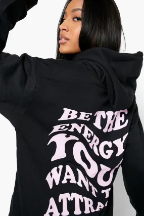 Tall Energy Back Print Hoodie