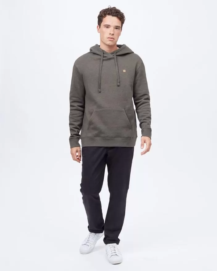 Tentree Sawyer Oversized Hoodie in Black Olive Green Heather